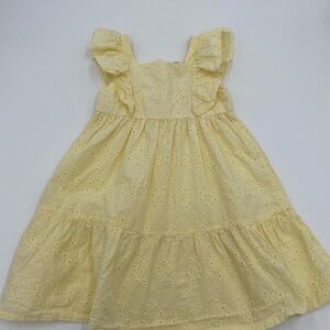 Charming Yellow H&M Eyelet Kids Dress